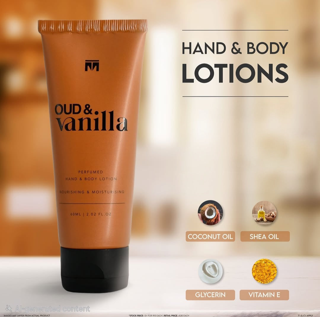 Oud & Vanilla Hand and Body Lotion 60ML Unisex