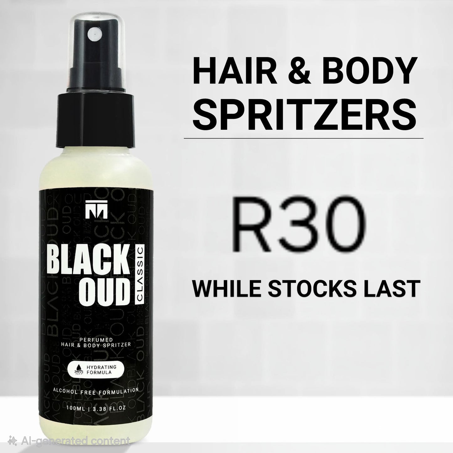 Black Oud Classic Hair & Body spritzer 100ML