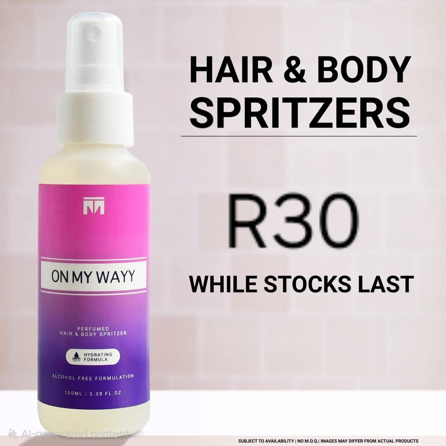 On My Wayy Hair & Body Spritzer  100ML For Women
