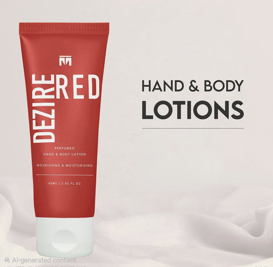 Dezire Red Hand & Body Lotion 60ML For Men